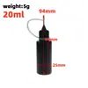 Frasco pequeno de óleo com tubo de agulha à prova de luz frasco de injeção de óleo frasco vazio para cola de calafetar para nail art frasco de cola UV frasco opaco com agulha