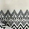 Tejido de Lana Tejido Jacquard Blanco y Negro de Lana de Cordero para Otoño e Invierno Abrigos Hechos a Mano, Ropa, Mantas Elásticas y Tejido de Felpa
