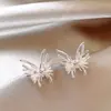 Pendientes de Mariposa Super Hada de Moda, Pendientes Femeninos, Versátiles, Lujo Ligero, Gama Alta, Pendientes Únicos y Hermosos