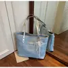 2025 Nova Moda Verão Estilo Coreano Bolsa de Mão Grande Capacidade Bolsa Tote de Ombro Feminina Bolsa para Trabalho e Dia a Dia