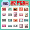 50 Pegatinas de Sellos de Monedas Estilo Retro Europeo y Americano Viajes Ciudad Conmemorativo Estilo Sello Postal Pegatinas para Bloc de Notas Literario Diario