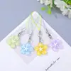Nuevo Estilo Broche de Langosta Flor de Resina Flor de Cerezo Colgante Llavero DIY Colorido Estilo Ins Cadena de Teléfono Colgante para Bolsa