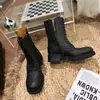 Novas Botas Martin de Couro Genuíno Outono/Inverno 2026, Botas de Cano Médio Estilo Vintage Europeu e Americano Feitas à Mão com Cadarço e Zíper Lateral, Botas de Cavaleiro Femininas