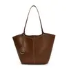Bolsa de Ombro Feminina Retro Tendência Versátil para 2025 Verão Moda Simples Casual para o Dia a Dia Bolsa Tote de Ombro