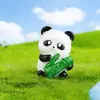 Juguete de Peluche Redondo de Panda Creativo y Lindo, Decoración de Jardín DIY, Adorno de Micro Paisaje para Escritorio de Coche