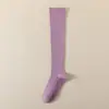 Calcetines de Compresión para Pantorrilla de Yoga de Color Sólido para Mujer, Cosidos a Mano, Calcetines de Compresión Deportivos para Fitness con Suelas Antideslizantes, Absorbentes de Sudor, Venta al por Mayor de la Dinastía Tang