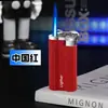 Encendedor de Llama Recta Plegable Resistente al Viento Fresco de Alto Valor de Fábrica Regalo de Gama Alta para Hombres al por Mayor