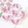Novos Contas de Vidro Pequenas Borboletas Acessórios Contas Soltas Transparentes Materiais DIY para Artesanato Grampo de Cabelo Brincos Acessórios de Joias Atacado