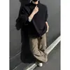 Cardigan de Punto con Cuello Alto para Hombre, Primavera Otoño 2026, Nuevo, Estilo Perezoso, Ropa Exterior Holgada, Suéter Casual, Moderno