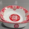 Recipiente de Esmalte Puro Engrosado, Doblemente Esmaltado y Profundizado, Recipiente de Boda, Recipiente Clásico Retro Nostálgico Antiguo para Comedor de Restaurante