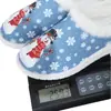 Nuevos Zapatos de Mujer Tallas Grandes Transfronterizos Pantuflas de Algodón Navideñas Pantuflas de Algodón Estilo Festivo para Mujer Algodón Peludo Cómodo Plano de Otoño e Invierno para Mujer