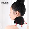 Suporte de pescoço aquecido com pedra magnética para homens e mulheres, com matriz de pontos, à prova de vento, para ar condicionado, equipamento de proteção para a coluna cervical