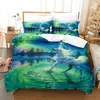 Ropa de cama estampada de animales caballo 3D de tres piezas transfronteriza Amazon Europa y Estados Unidos comercio exterior venta caliente a mapa