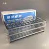 Estante para Tubos de Ensayo de Aluminio Estante para Tubos de Muestreo 15 18 20 22mm Estante para Tubos Colorimétricos Estante para Tubos de Centrífuga Consumibles de Laboratorio