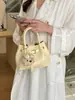 Bolsa de Mão Feminina Nova Primavera Pequena Tote Bag Moda Simples Vintage Bolsa Cesta Bolsa Balde para o Dia a Dia