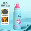 Termo infantil de dibujos animados lindo transfronterizo, taza de té de alta estética, vaso con pajilla de gran capacidad para estudiantes que van a la escuela
