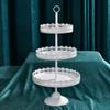 Estante de postres para tartas de boda de estilo europeo, plato decorativo para fiestas de cumpleaños, decoración de postres, traje para té de la tarde, modelo creativo.