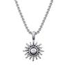 Colar Deus do Sol de Novo Design Original Transfronteiriço Joia Galvanizada a Vácuo em Ouro 18K Pingente de Sol em Aço Inoxidável