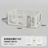 Valla modular transparente panorámica para perros de interior, jaula visible para perros de mascota para uso doméstico, adecuada para perros pequeños y medianos