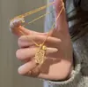 Novo Estilo Chinês Antigo Ouro Totalmente Diamantado Colar Liso Bolha Diamante Esculpido Corrente da Clavícula Moda Meio do Século Toque de Luxo