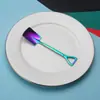 Pala cuchara de acero inoxidable de moda para redes sociales, pala cuchara, cuchara de café, cuchara para remover sandía, cuchara para helado, postre, cuchara para condimentos