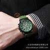 Reloj de cuarzo para hombre, con calendario de tres ojos, cinta de silicona, decoración, estilo informal, de comercio exterior, nueva moda