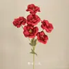 Casamento Estilo Chinês Estilo Vermelho Decoração de Guia de Estrada Arranjo de Flores Artificiais Flor de Teto Cerimônia de Noivado Arranjo de Banquete Arte com Flores Artificiais de Casamento