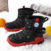 Zapatos de Algodón de Invierno para Niños Forrados de Felpa con Tecnología Heattech y Piel Engrosada de Caña Alta Antideslizantes Botas de Nieve para Niñas Zapatos de Nieve para Niños Deportivos