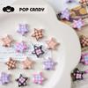 Colgante de estrella de cinco puntas con cuentas sueltas, diseño popular, con forma de estrella de cuadros, ideal para hacer tú mismo y llavero con cuentas.