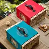 2026 Caja de Regalo de Empaque para Pasteles de Luna Estilo Chino Caja Vacía Caja de Regalo de Alto Nivel para el Festival de Medio Otoño Caja de Transporte de Pasteles de Luna de Doble Capa para 8 Piezas