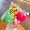 Llavero de Dragón Gordo Lindo Cadena de Llaves Festiva Navideña Colgante de Muñeco de Juguete de Moda Adornos Regalo Caja Sorpresa Regalo