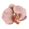 Pétalas de cabeça de flor phalaenopsis de filme artificial acessórios de flor artificial adorno de cabeça grampo de cabelo diy feito à mão decoração de casamento
