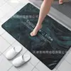 Tapete de Chão Simples e de Alta Qualidade em Mármore e Terra de Diatomáceas para Banheiro de Casa, Antiderrapante, Absorvente de Água, Resistente à Sujeira, Tapete de Fácil Cuidado para Entrada