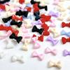 Nuevas Mini joyas para uñas de lazo de celebridad de Internet, resina de color macarrón tridimensional esmerilada, pegatinas para uñas de princesa multicolor