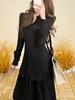 Camisa Hecha a Mano con Pliegues de Calidad de Boutique para Mujer, Top de Manga Larga, Nuevo Estilo Primavera y Otoño, Camisa Chaqueta Camiseta de Lujo de Gama Alta