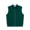 2024 Novo Pesado 380g Moda Algodão Composto Colete Casual Masculino Outono e Inverno Moda Marca Cor Sólida Jaqueta Sem Mangas Mulheres