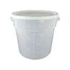 Contenedor Redondo de Almacenamiento Comercial, Contenedor Transparente para Alimentos y Granos con Tapa, Contenedor de Arroz, Contenedor de Cereales, Contenedor de Harina, Especialmente Diseñado para Gatos