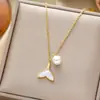 Colar de corpo inteiro em aço titânio, temperamento personalidade, best-seller transfronteiriço, feminino, banhado a ouro 18K, corrente clavícula, joia que não desbota
