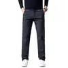 Pantalones Largos Casuales de Pierna Recta para Hombre, Estilo Masculino, Nuevo Modelo Otoño e Invierno 2026, Forrados de Polar, Engrosados, Cálidos, Pantalones de Vestir Ajustados