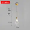 Luminária Pendente de Vidro Nórdica para Balcão de Bar, Vitrine de Loja, Restaurante Ocidental, Café, Design Pós-Moderno de Luxo Leve com um Estilo Criativo e de Luxo Leve