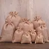 Bolsa de cordón de lino sintético al por mayor de Amazon, bolsa de lino compuesto para vino tinto, cordón de mano, bolsa de almacenamiento de brocado para juegos culturales