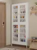 Gabinete de almacenamiento montado en la puerta, Estantería de pie, Estante de almacenamiento de acero, Estante para libros ilustrados, Gabinete de almacenamiento integrado montado en la pared para espacios estrechos en el pasillo