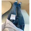 Pantalones de corte holgado, no ajustados, ligeramente acampanados, de cintura alta, diseñados para cubrir las caderas y crear un efecto adelgazante, adecuados para mujeres, colección de otoño, disponibles en tallas petite y plus, pantalones vaqueros acampanados