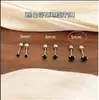 Pendientes de Circonita Sencillos y Versátiles para Mujer, Mini Tachuelas Pequeñas, Amigables con los Oídos para Estudiantes, Estilo de Lujo Ligero