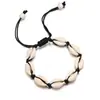 Joias Transfronteiriças Europeias e Americanas Criativas Estilo Havaiano Casual Joias de Mão Concha Pulseira Trançada Feminina Tornozeleira Forma Geométrica