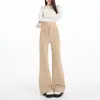 Jeans acampanados de cintura alta color Naranja Juvenil # Caqui para mujeres petite, corte holgado, adelgazantes, favorecedores y versátiles pantalones de campana