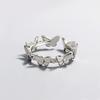 Nuevo Anillo Conector Mariposa Moda Internet Celebrante Diseño Elegante Sentido Mariposa Tridimensional Anillo Abierto para Nudillo Dedo Índice