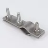 Sfgjf2-Abraçadeira de Aço Plano de Três Parafusos Abraçadeira para Tubo de Aço Aro Suporte para Tubo Colocação de Tubo Abraçadeira de Aço Plano Metálica