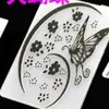 Molde Decoración Pastel Fondant 9 Piezas Molino de Viento Flor Estrella de Cinco Puntas Corazón Árbol Enredadera Árbol de Mariposa Corteza de Árbol y Otras Plantillas de Relieve