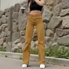 Comercio Exterior Europeo y Americano Transfronterizo Jeans para Mujer Lavado Negro Pierna Recta Elásticos Casuales Pantalones Largos Mujer Jeans para Mujer